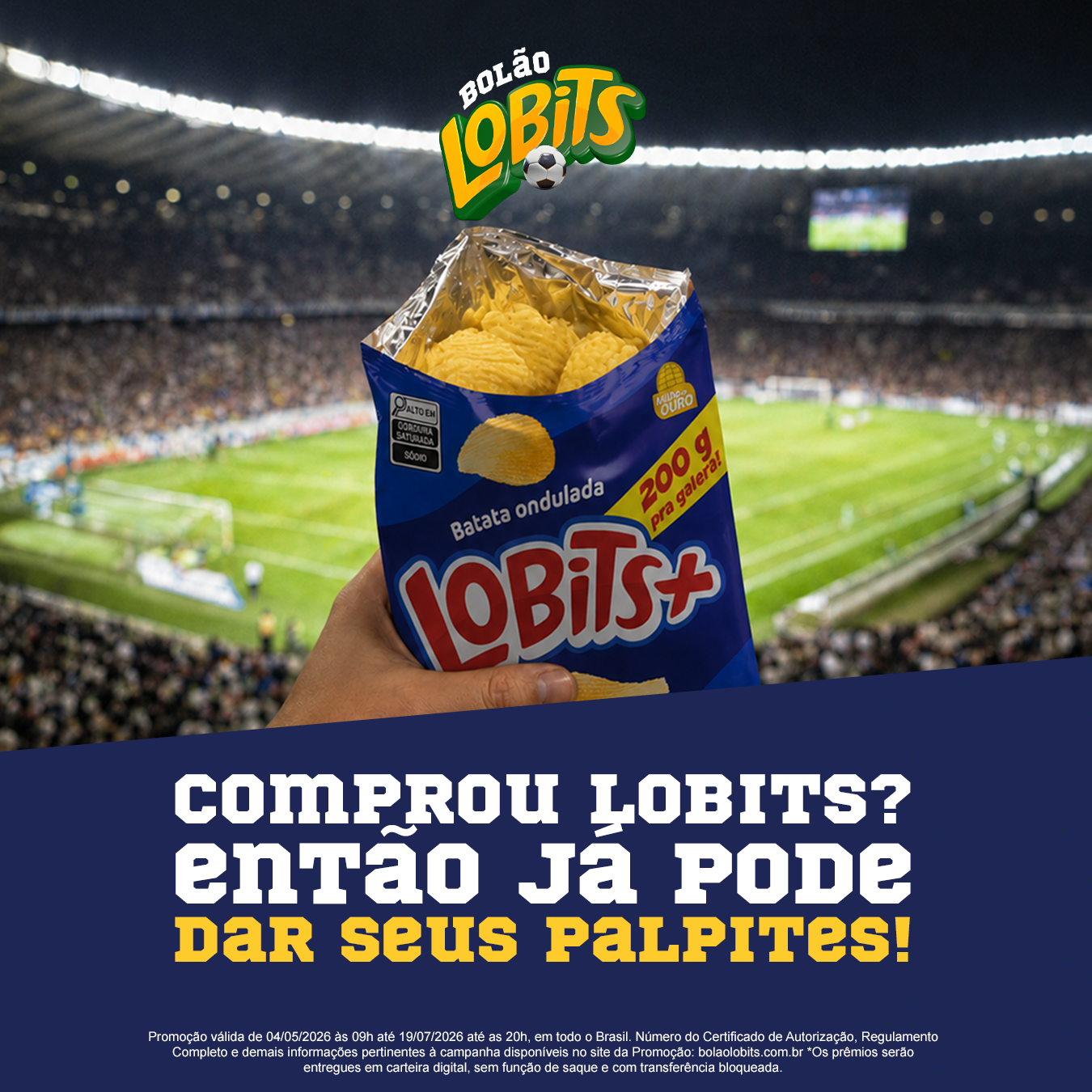 Pacote Lobits no estádio: Comprou Lobits? Então já pode dar seus palpites!