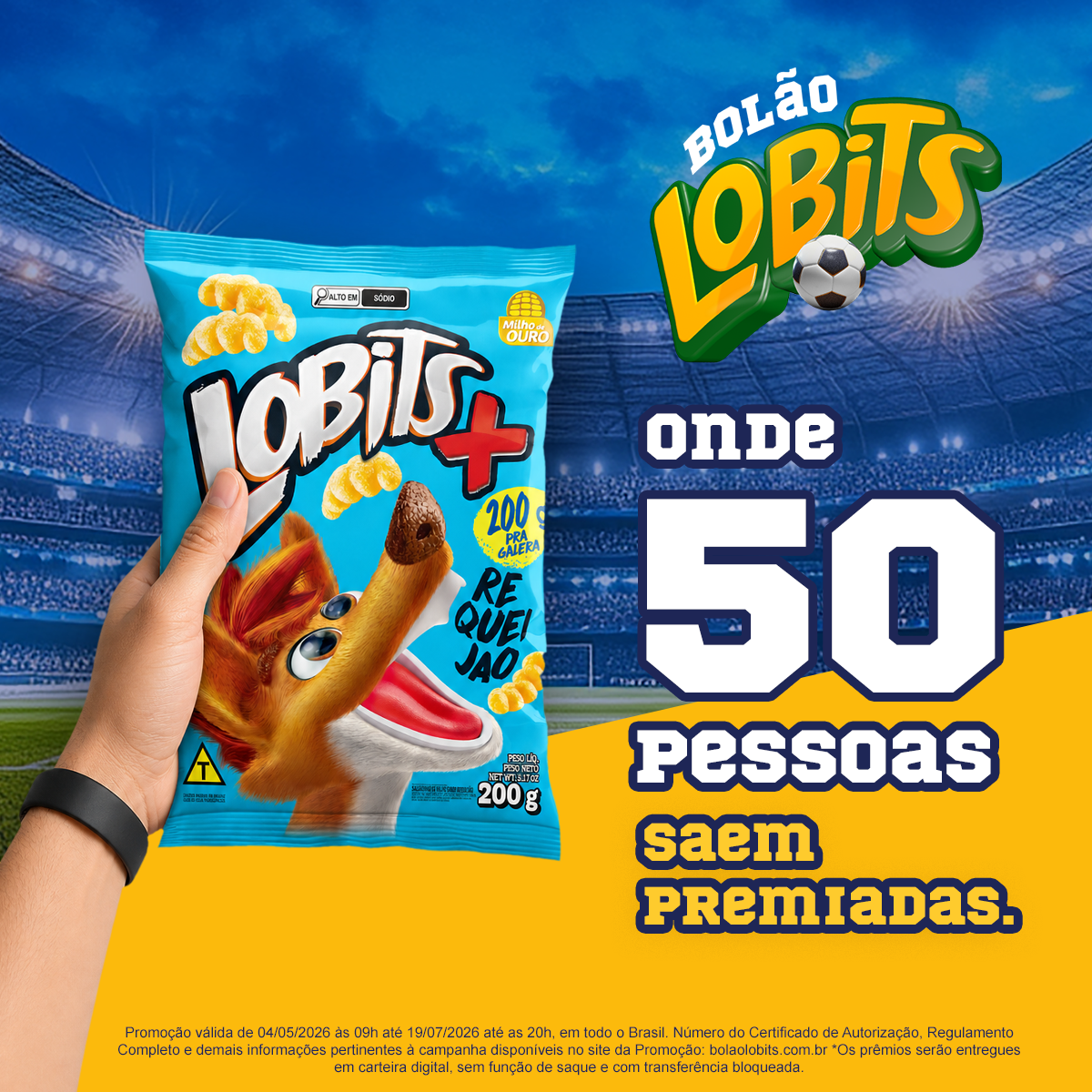 Onde 50 pessoas saem premiadas